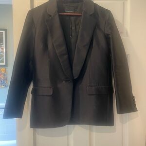 Cynthia Rowley Black Blazer Structured Formal Jacket